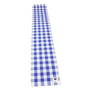NWT Madison Buffalo Check Oxford Blue White Runner